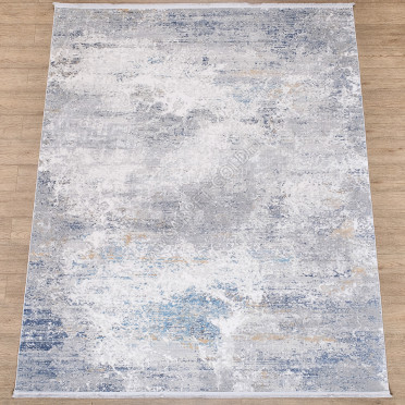 Ковер B650B ЦВЕТ CREAM / D_BLUE