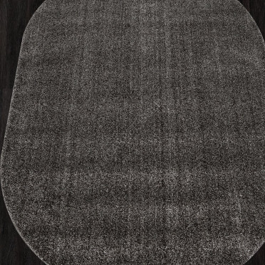 Однотонный овальный ковер T600 - BROWN - коллекция SOFIA