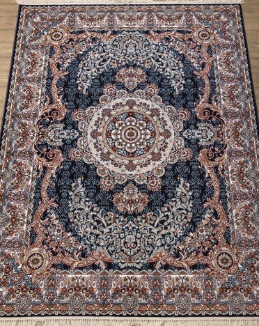 Ковер российский 29283-22833 Семеркант (PP Heatset Высокоплотный, бежевый, синий)