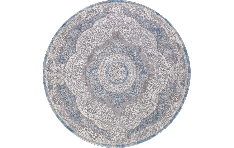 Ковер 03880A - BLUE / BLUE - Круг ARMINA