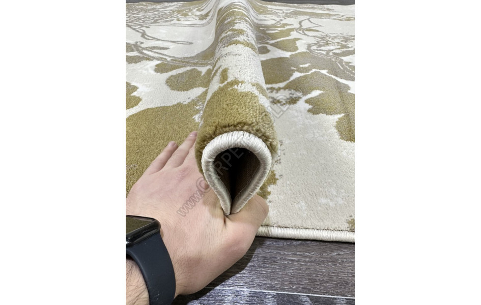 D094A_YELLOW / LIGHT BEIGE Madison овал с цветами