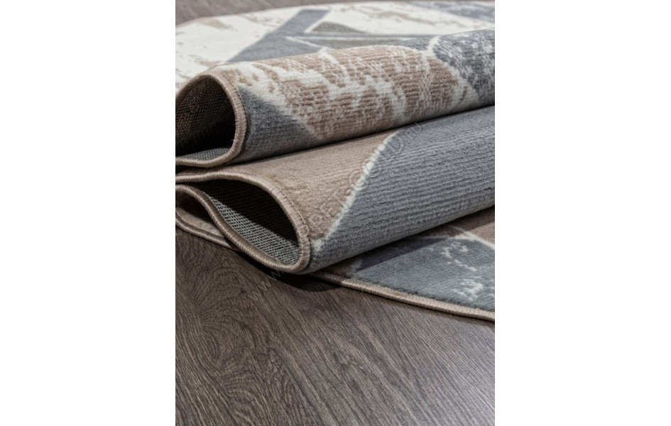 Ковер F354 - BEIGE-BLUE - Овал - коллекция SIERRA