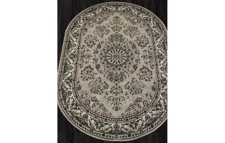 Ковер D285 - BEIGE - Овал - коллекция GAVANA