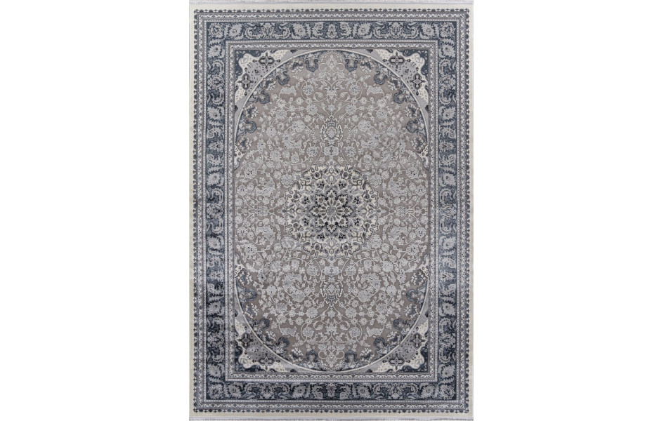 Ковер 00268 - GREY / BLUE - Прямоугольник - коллекция DUBAI